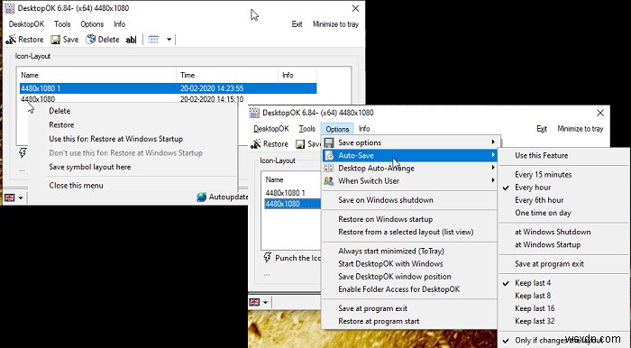 ドッキングを解除するときにデスクトップアイコンが動かないようにする方法– Windows 10 