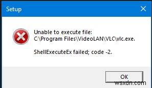 Windows11/10でShellExecuteExが失敗したエラーを修正 
