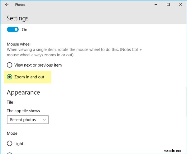 Windows11/10の写真アプリでマウスホイールを使用してズームインまたはズームアウトする方法 