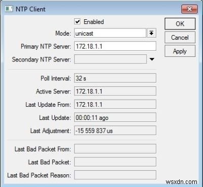 NTPクライアントがWindows10で誤った時刻を表示する 