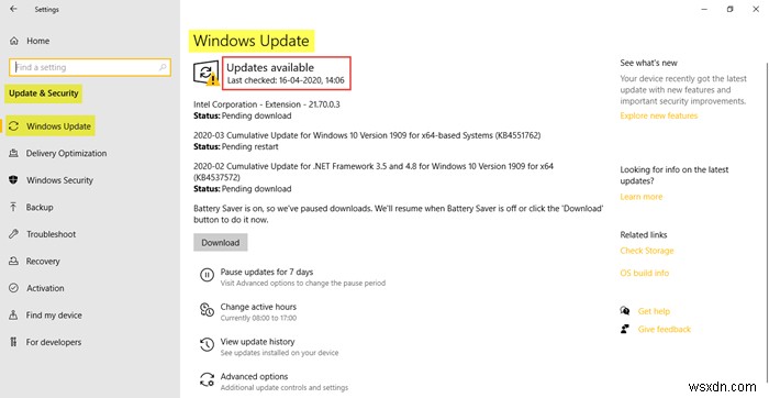 Windows10のWindowsUpdateとセキュリティ設定 