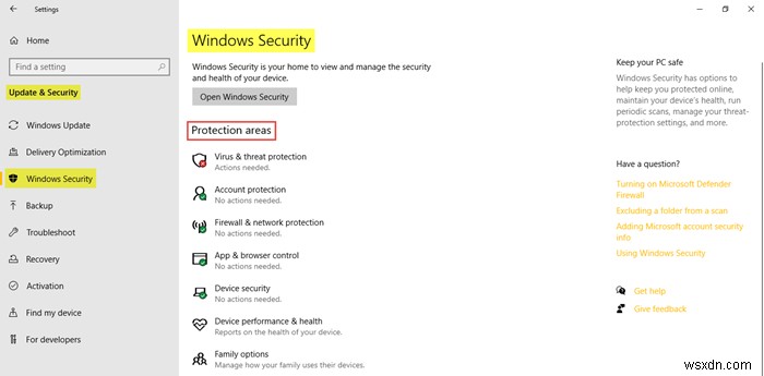 Windows10のWindowsUpdateとセキュリティ設定 