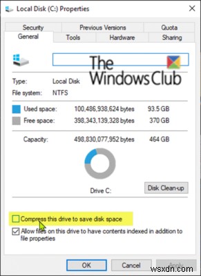 WinPE 10でNTFS圧縮が有効になっている場合、DISMはエラー112で失敗します 