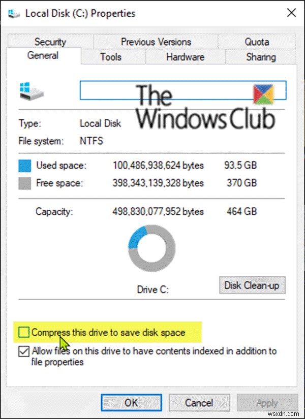 WinPE 10でNTFS圧縮が有効になっている場合、DISMはエラー112で失敗します 