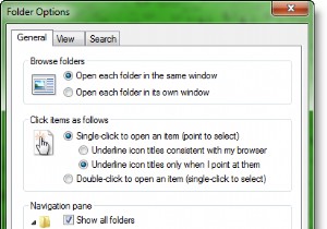 Windowsエクスプローラーのナビゲーションウィンドウとフォルダー構造をメインウィンドウと同期する方法