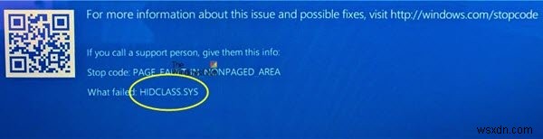 Windows11/10でHIDCLA​​SS.sysが失敗したブルースクリーンエラーを修正 
