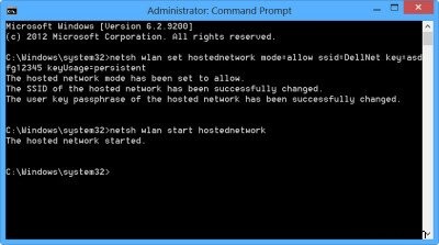 インターネット接続の共有を使用して、WindowsPCをWiFiホットスポットに変える 
