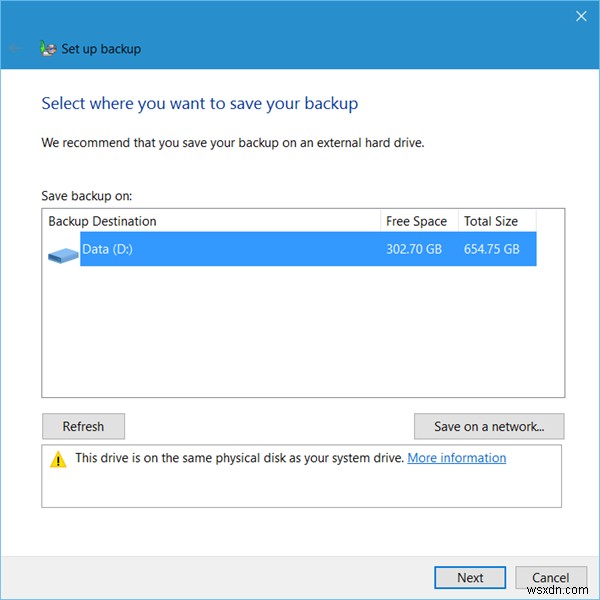 Windows11/10でWindowsバックアップと復元ツールを使用する方法 