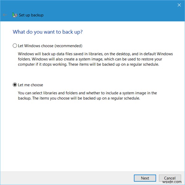 Windows11/10でWindowsバックアップと復元ツールを使用する方法 