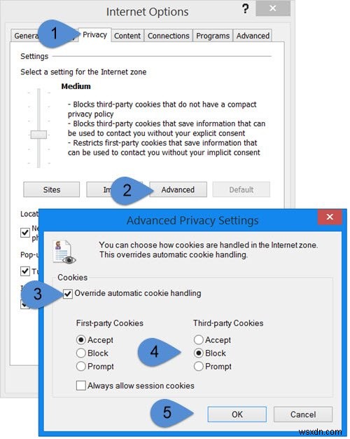 Chrome、Firefox、Edge、OperaでサードパーティのCookieをブロックまたは許可する 