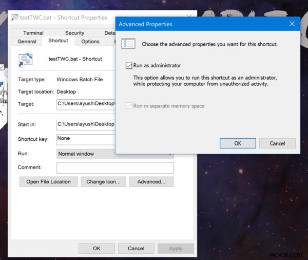 Windows10でプロンプトなしで管理者としてバッチファイルを実行する方法 