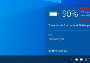 Windows10でバッテリー残量を有効にする方法 