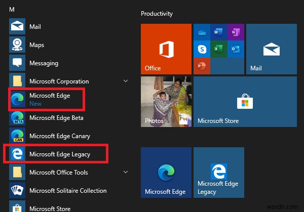 Windows10でLegacyEdgeとChromiumEdgeを並べて実行する方法 