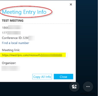 Skype会議の招待リンクを送信する方法 