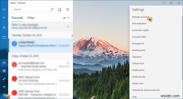 Windows11/10のメールアプリでメール送信者名を変更する方法 