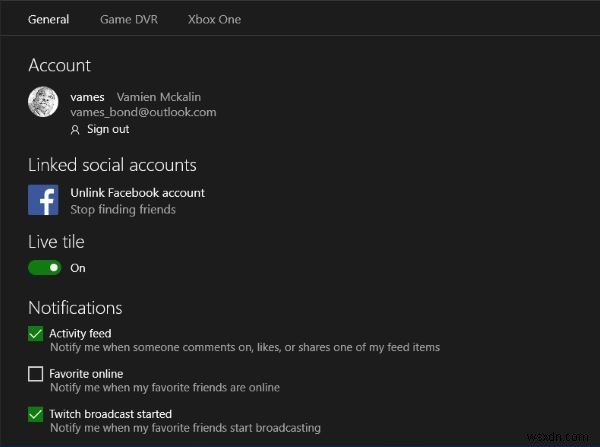 Windows11/10Xboxアプリを使用してXboxLiveでFacebookの友達を見つける方法 