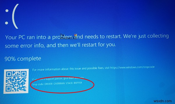 ドライバーオーバーランスタックバッファ0x000000f7Windows11/10のブルースクリーン 