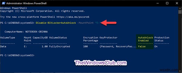 Windows10でBitLocker暗号化データドライブの自動ロック解除をオンまたはオフにする 