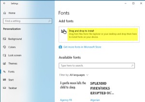 Windows11/10で自分だけのフォントをインストールまたは変更する方法 