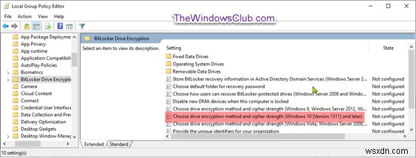 Windows10でBitLocker暗号化方式と暗号強度を変更する方法 