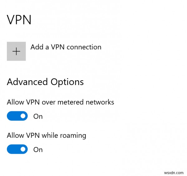 VPN接続を修正し、Windows10で自動的に切断します 