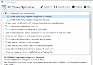 PC Tasks Optimizerは、Windowsのスケジュールされたタスクを管理するための無料のソフトウェアです。 