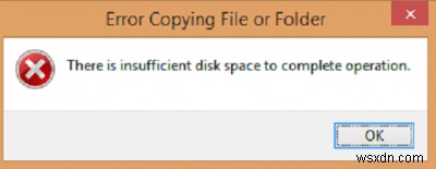 Windows10で操作を完了するにはディスク容量が不足しています 