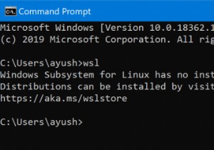 WSLエラー「Windows Subsystem for Linuxにディストリビューションがインストールされていません」の対処法