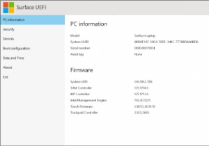 MicrosoftSurfaceデバイスでUEFIモードで起動する方法 