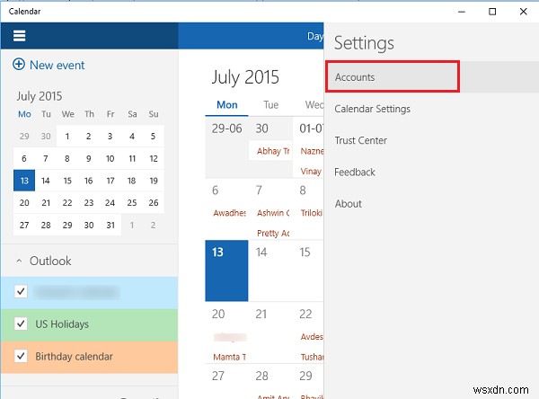 Windows10カレンダーアプリの使い方 