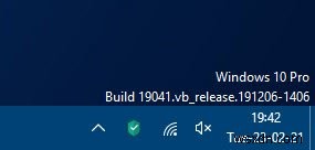 デスクトップにWindows10バージョンを表示する方法 