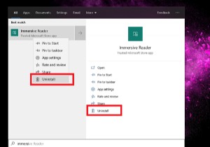 Windows 10でイマーシブリーダーをアンインストールする4つの方法