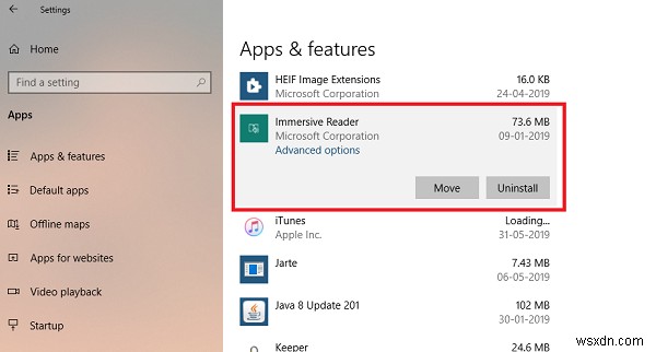 Windows10でイマーシブリーダーをアンインストールする方法 