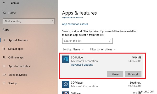 Windows10で3DBuilderアプリをアンインストールする方法 
