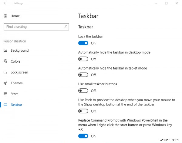 修正：Windows10でタスクバーが非表示にならない 