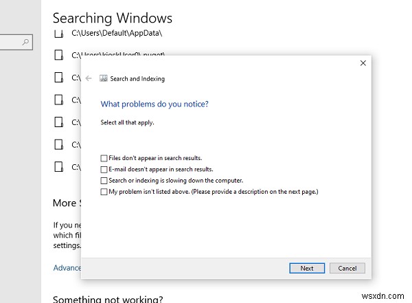 Windows10のスタートメニュー検索はPC全体を検索しません 