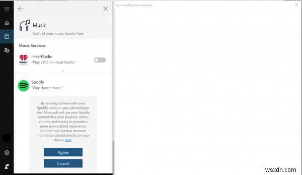 CortanaSpotifyがWindowsPCで機能しない–サービスへの接続 