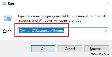Windowsはこのテーマのファイルの1つを見つけることができません 
