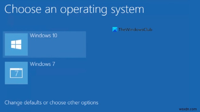 ブートメニューから以前のバージョンのWindowsを削除する方法。無効にするオペレーティングシステムの選択画面 