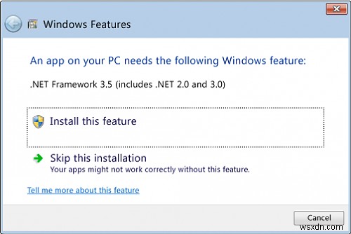 Windows10で.NETFramework3.5を有効化またはインストールする方法 
