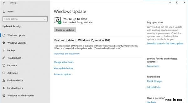 Windows 10v19032019年5月新機能リストの更新 