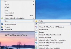 Windows10のデスクトップショートカットを使用してアプリケーションフォルダーにアクセスして起動する 