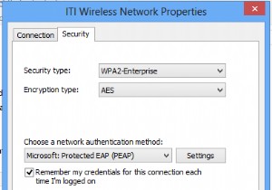 Windows10にPEAPWi-Fiネットワーク認証を記憶させる 
