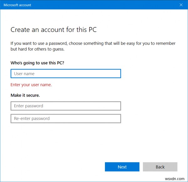 Windows10でFTPサーバーにアクセスするための特定のユーザーを追加する方法 