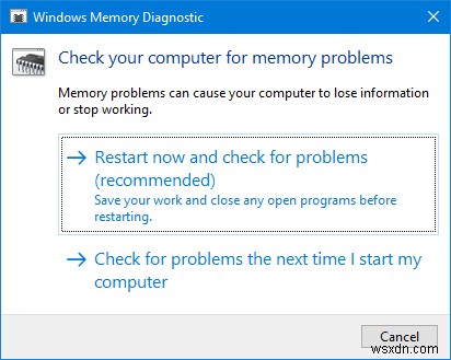 特別なプールで検出されたメモリの破損Windows10の停止コード 