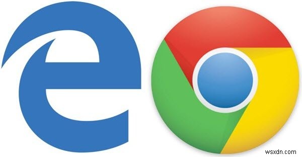 Windows10でのGoogleChromeとMicrosoftEdgeの比較 