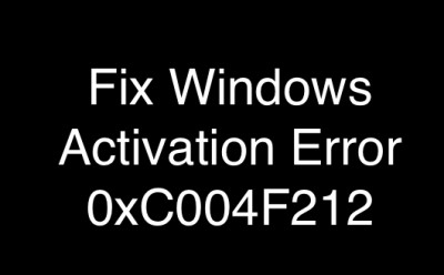 Windowsアクティベーションエラー0xC004F212を修正 