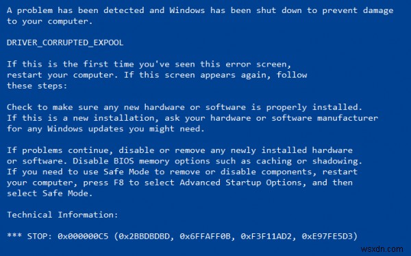 Windows10でのDRIVER_CORRUPTED_EXPOOLエラーを修正しました 