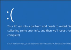 HALINITIALIZATIONFAILED停止エラー0x0000005C 