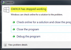 GWXUXはWindows10での動作を停止しました 